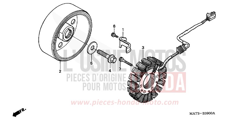 GENERATOR for Super Blackbird PEARL PRISM BLACK (NH418) from 1999